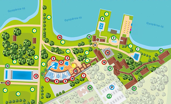 Gyopárosfürdő térkép (érvényes: 2025.07.05-től)